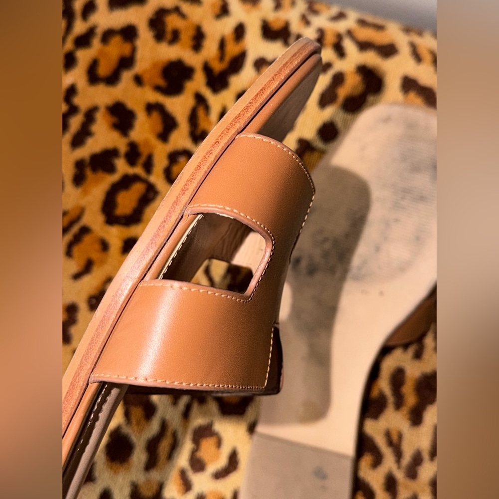 Steve Madden Tan Brown Slip-On Leather Sandals size 13M - Picture 6 of 8
